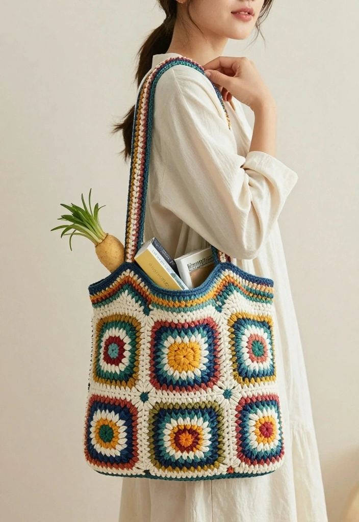Crochet Purse Pattern Free Guide: 17 Everyday Bag Ideas - 1. The Classic Tote Bag 1