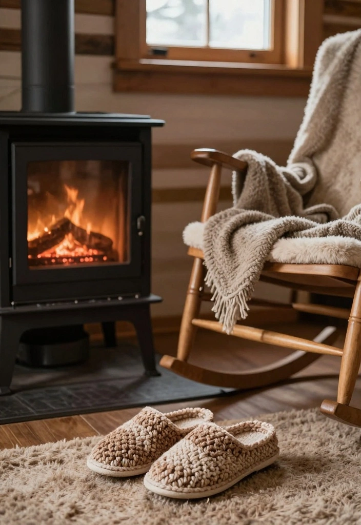 Crochet Slippers Free Pattern Guide for Comfortable Home Wear: 17 Warm Design Ideas - 10. Cozy Cabin Slippers 1