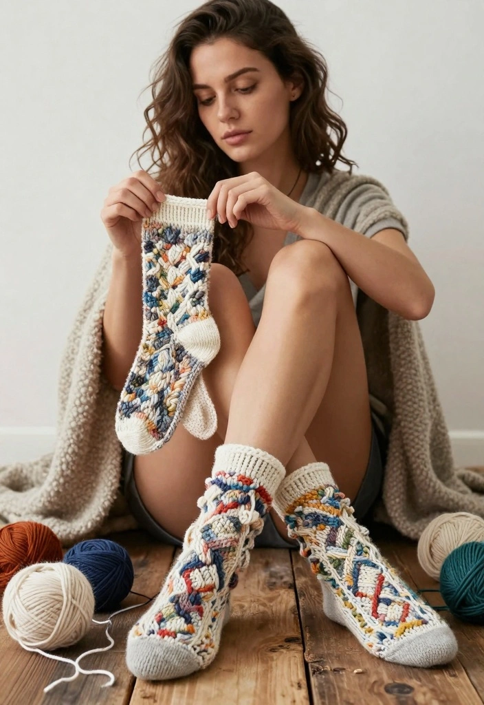 Crochet Socks Free Pattern Guide: 18 Cozy Sock Designs for Everyday Handmade Wear - 3. Textured Crochet Socks 1