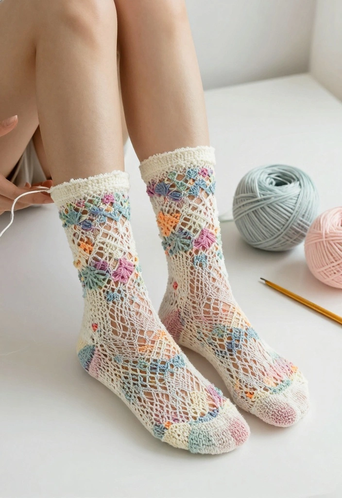 Crochet Socks Free Pattern Guide: 18 Cozy Sock Designs for Everyday Handmade Wear - 6. Ankle Length Crochet Socks 1
