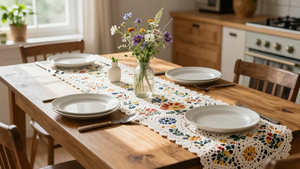 Crochet Table Runner Pattern Guide to Elevate Handmade Table Decor with 18 Beautiful Design Ideas