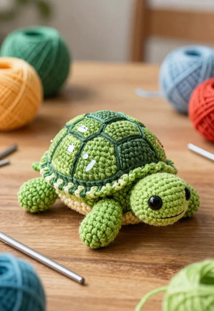 Crochet Turtle Pattern: A Free Guide to Charming Handmade Toys with 17 Rounded Design Ideas - 1. Classic Green Turtle 1