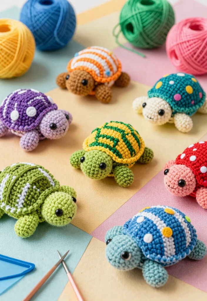Crochet Turtle Pattern: A Free Guide to Charming Handmade Toys with 17 Rounded Design Ideas - 6. Turtle with Patterns 1