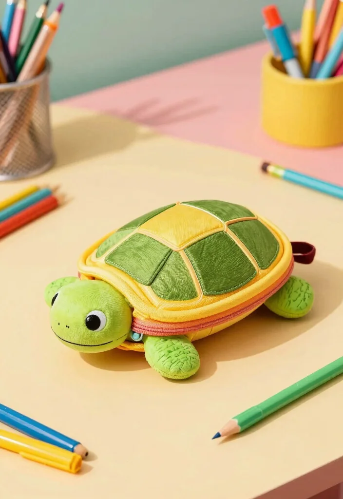 Crochet Turtle Pattern: A Free Guide to Charming Handmade Toys with 17 Rounded Design Ideas - 9. Turtle Pencil Case 1
