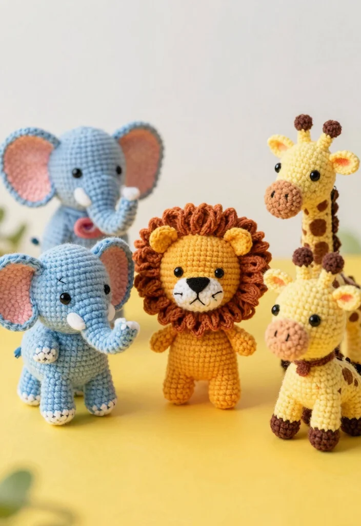 Cute Things to Crochet: A Guide for Joyful and Stress-Free Crafting with 19 Fun Project Ideas - 16. Fun Animal Pals 1