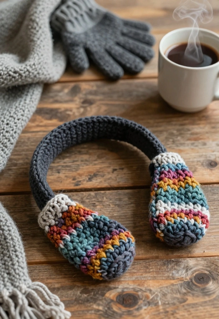 Easy Beginner Crochet Patterns Guide for Smooth Learning Progress with 20 Simple Projects - 10. DIY Crochet Ear Warmers 1