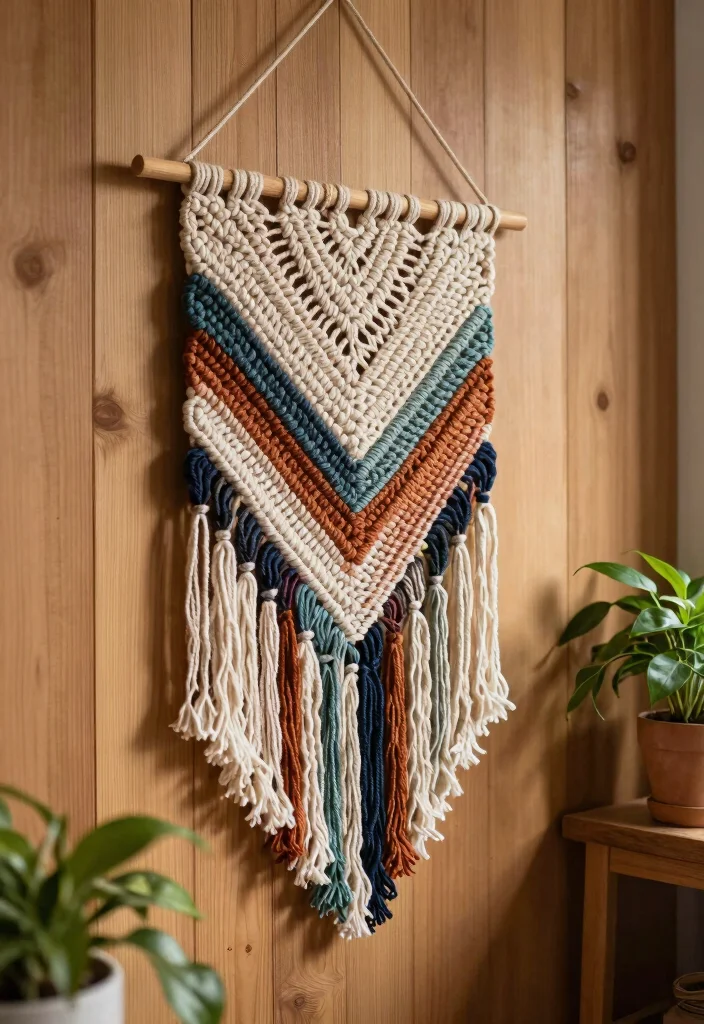 Easy Beginner Crochet Patterns Guide for Smooth Learning Progress with 20 Simple Projects - 7. Fun Crochet Wall Hanging 1