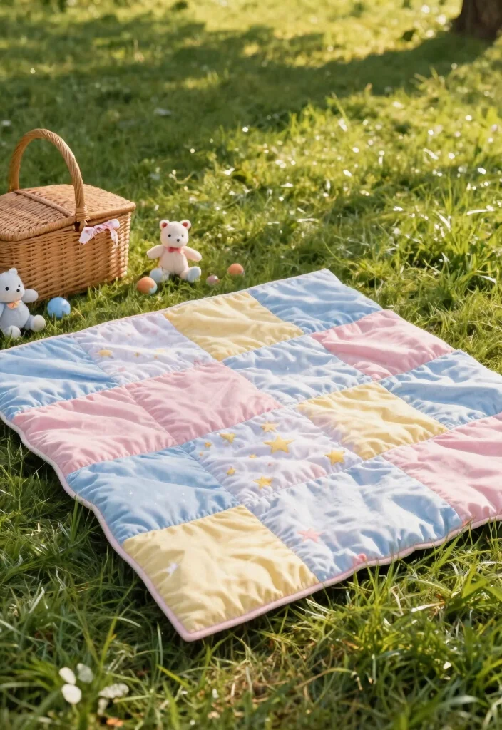 Easy Tapestry Crochet Patterns Guide for Simple Colorwork with 20 Striking Design Examples - 4. Cheerful Baby Blanket 1