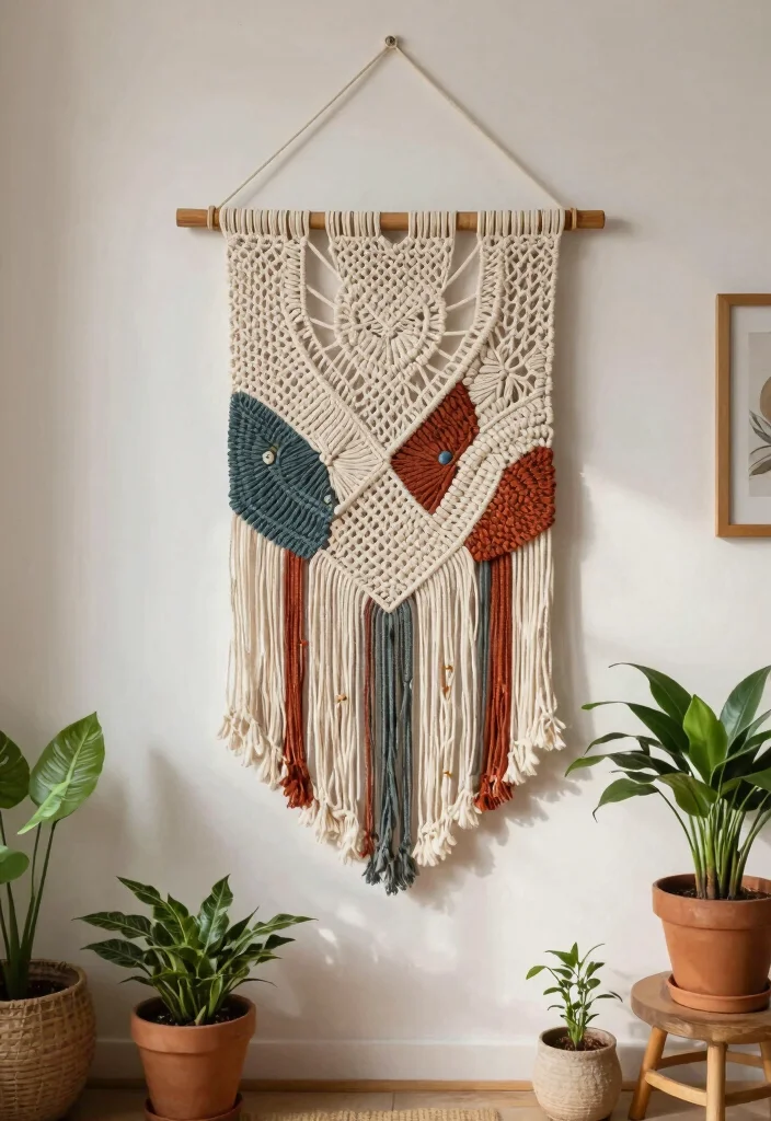 Easy Things to Crochet: A Beginner's Guide to Build Confidence with 20 Fun Project Ideas - 7. Simple Crochet Wall Hanging 1