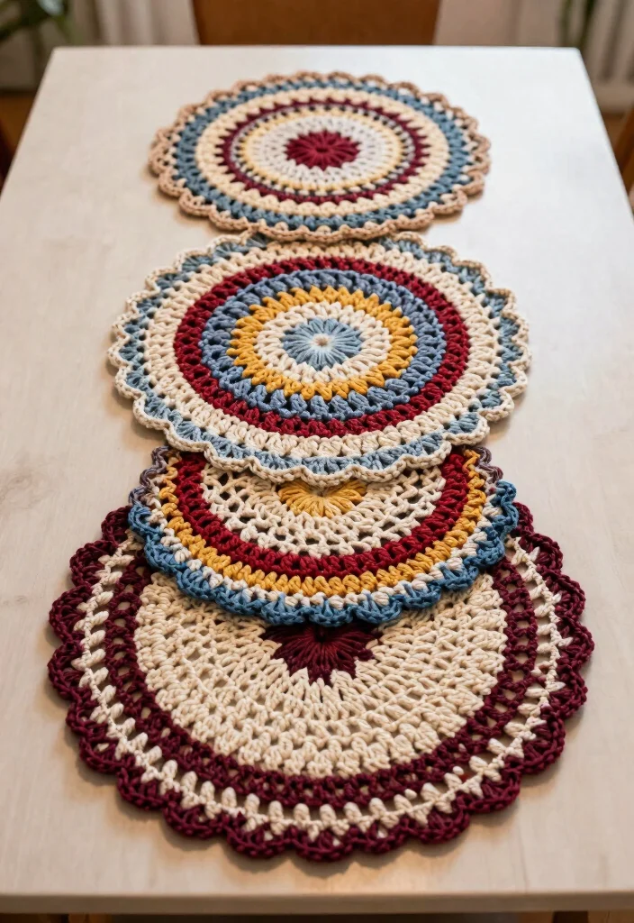 Free Crochet Doily Patterns Guide: 17 Stunning Table Accents for Every Home - 14. Layered Doily Set 1