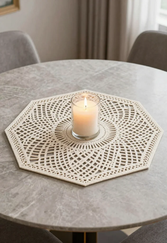 Free Crochet Doily Patterns Guide: 17 Stunning Table Accents for Every Home - 17. Elegant Hexagon Doily 1
