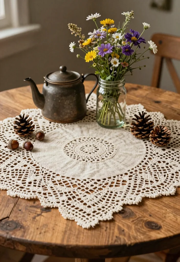 Free Crochet Doily Patterns Guide: 17 Stunning Table Accents for Every Home - 5. Rustic Country Doily 1