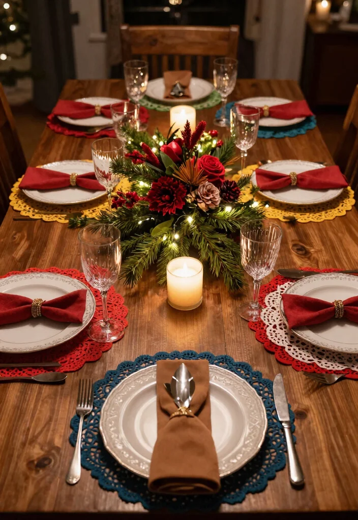 Free Crochet Doily Patterns Guide: 17 Stunning Table Accents for Every Home - 6. Festive Holiday Doily 1