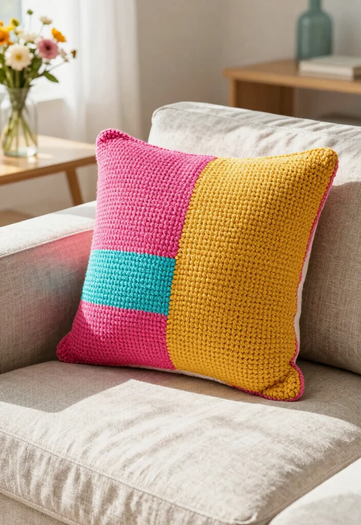 Mosaic Crochet Patterns Free Guide: 18 Bold Design Ideas for Texture and Contrast - 11. Color Block Bliss 1