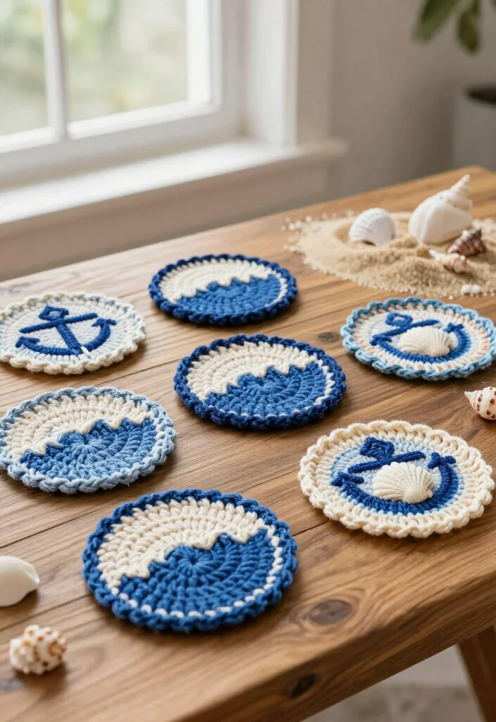 Mosaic Crochet Patterns Free Guide: 18 Bold Design Ideas for Texture and Contrast - 5. Nautical Themes 1