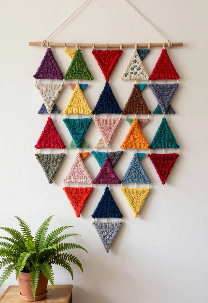 Mosaic Crochet Patterns Free Guide: 18 Bold Design Ideas for Texture and Contrast - 6. Textured Triangles 1