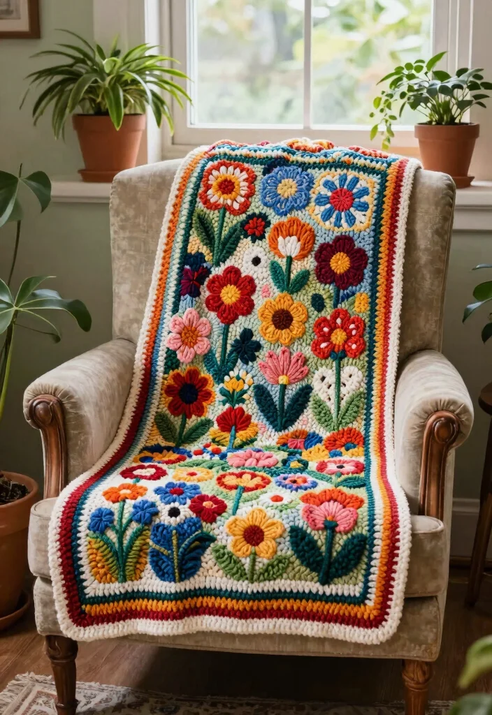 Tapestry Crochet Patterns Charts Guide: 19 Creative Layout Ideas for Vibrant Colorwork - 2. Nature-Inspired Themes: Bringing the Outdoors Inside 1